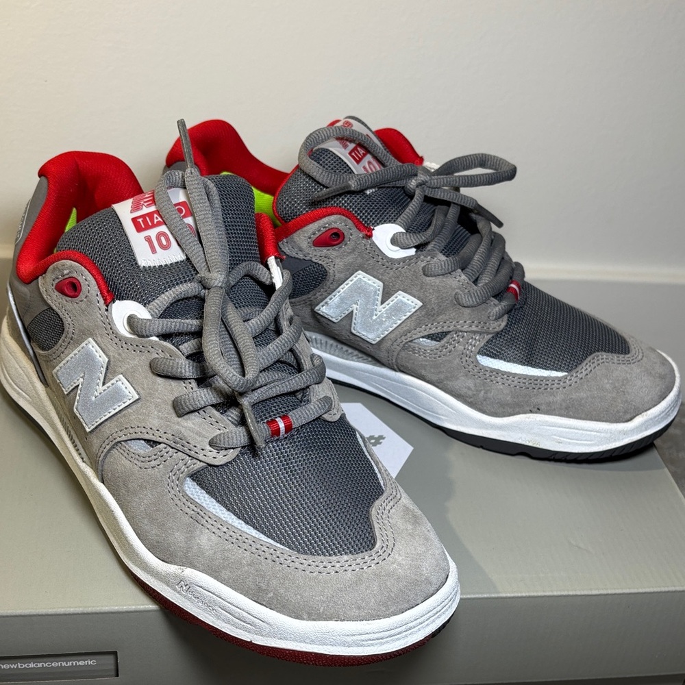 New Balance Numeric, 1010MK, Charcoal and Crimson Shoes, Size 9